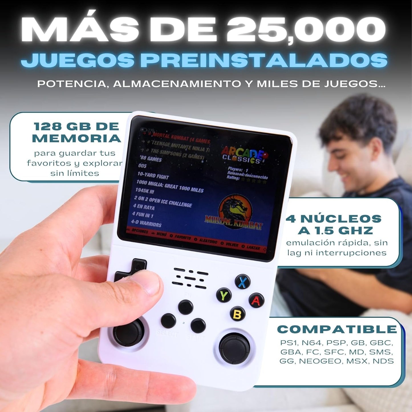 CONSOLA R36S-CON + 20.000 JUEGOS